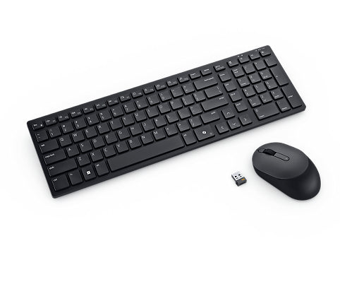 DELL KM555 keyboard Mouse included Universal RF Wireless + Bluetooth QWERTY US International Black DELL KM555 keyboard Mouse included Universal RF Wireless + Bluetooth QWERTY US International Black